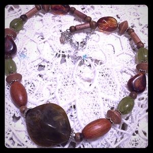 Cookie Lee Falltones Beaded Choker Necklace